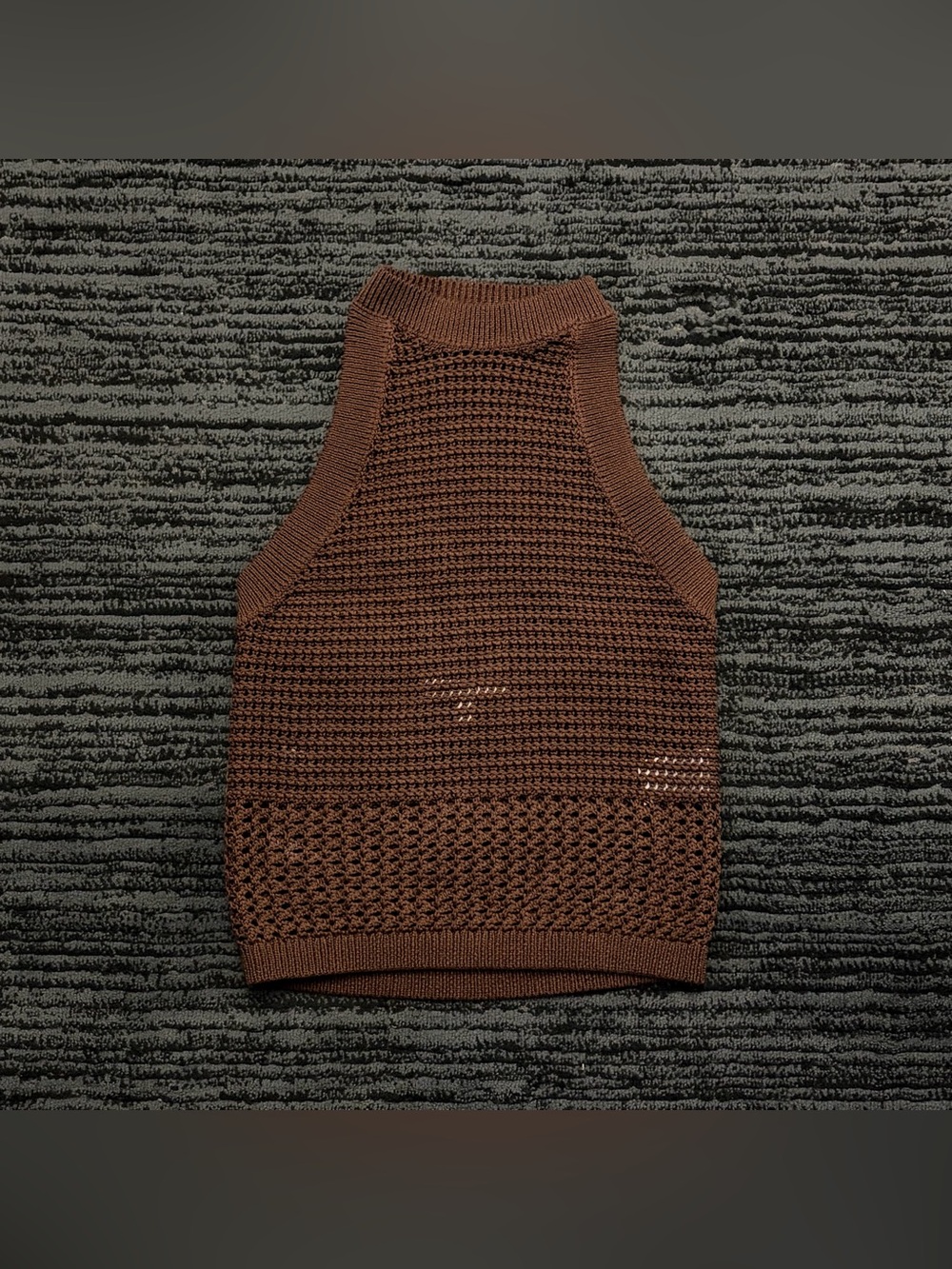 Banana Republic Brown Cropped Knit Tank